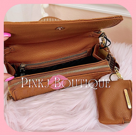 💗👜{Steve Madden} Stylish Brown {COGNAC BLAURIE} Crossbody | Wallet | Bag! - Picture 4 of 7